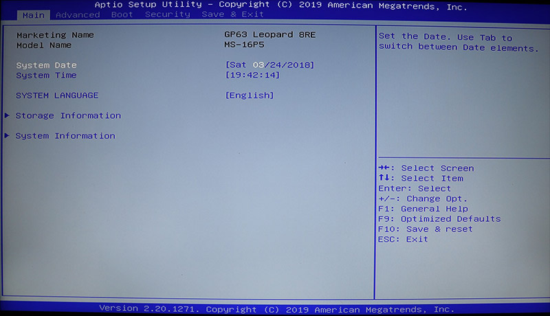 BIOS Setup Entry