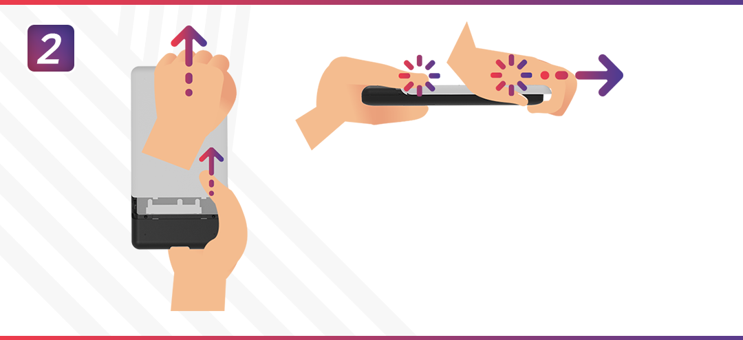 Sliding the rear cover