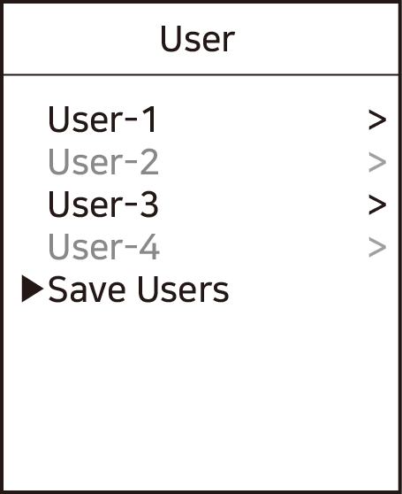 Save Users Option